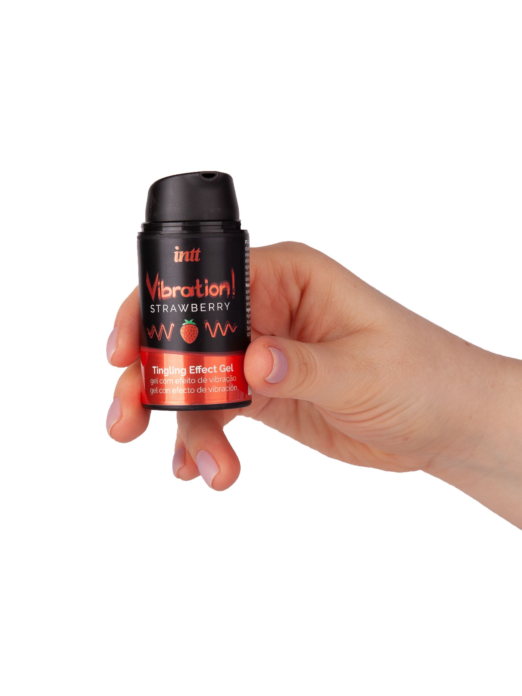 Жидкий интимный гель с эффектом вибрации Vibration! Strawberry - 15 мл. 10