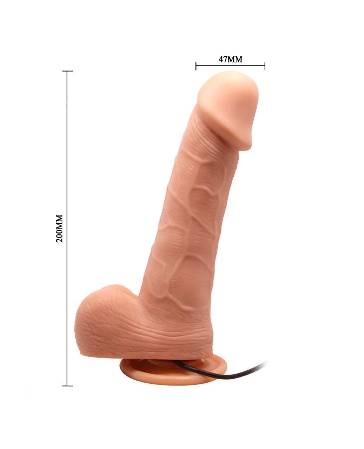 Телесный вибромассажер-ротатор Ken - 20 см. 8