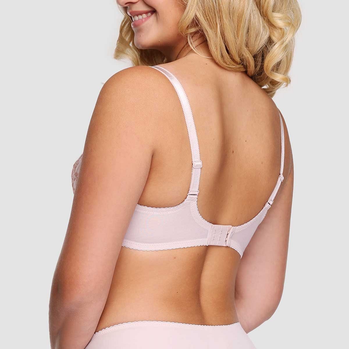 Бюстгальтер из прозрачного неэластичного вышитого тюля с мягкими чашками 6