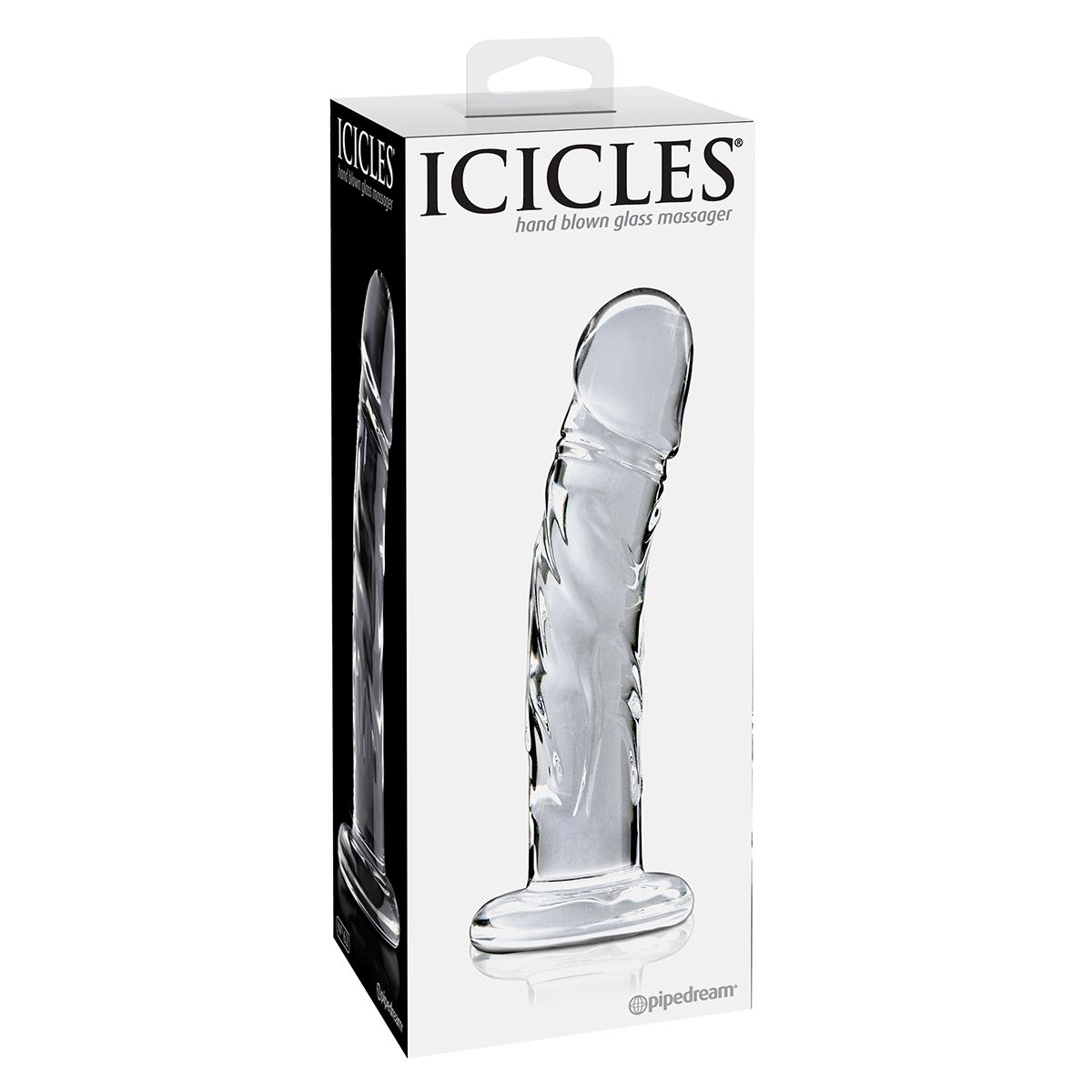 Прозрачный стеклянный фаллоимитатор Icicles №62 - 16,5 см. 2