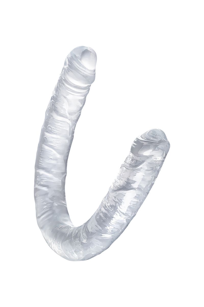 Прозрачный двухсторонний фаллоимитатор Double Dildo - 40 см. 4
