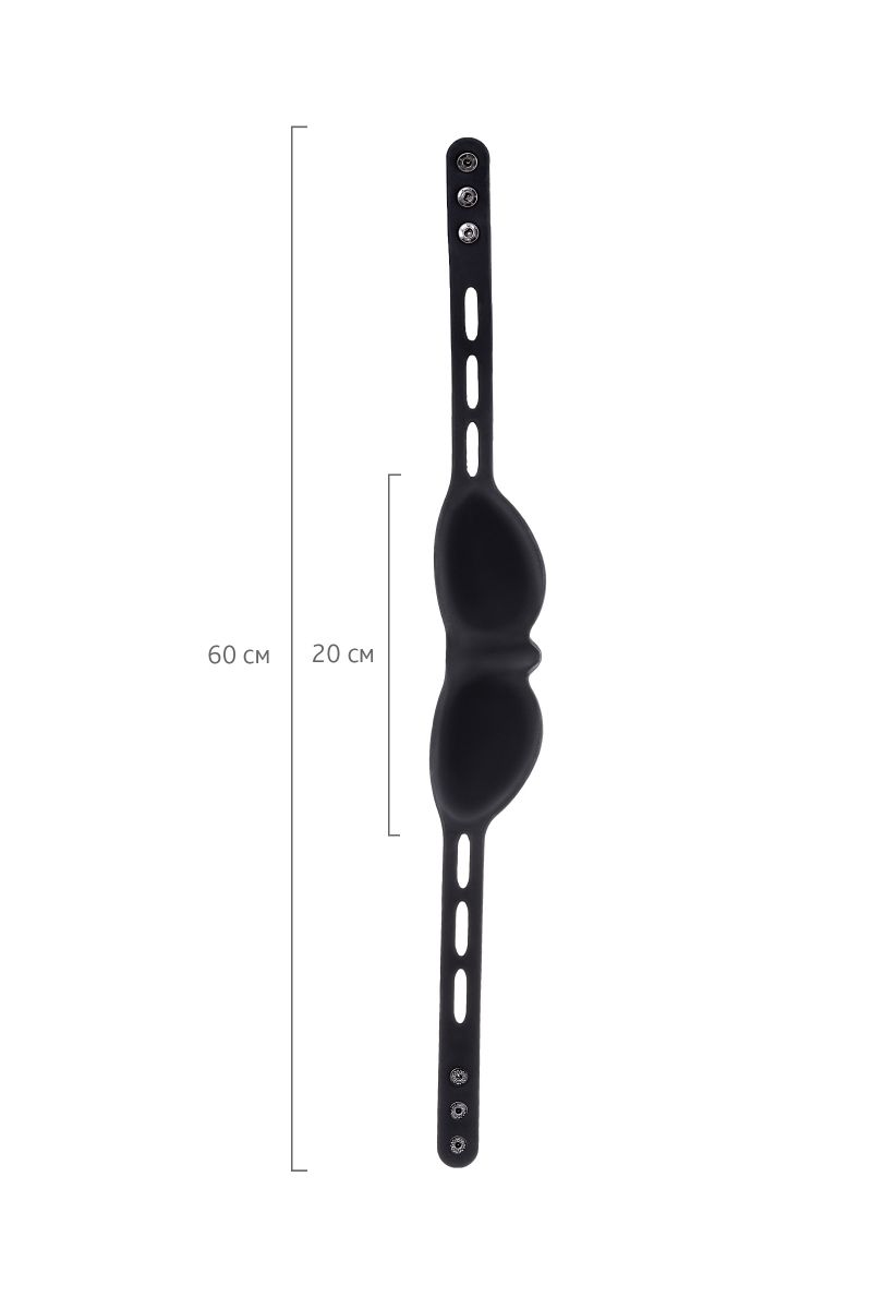 Черная плотная силиконовая маска 8