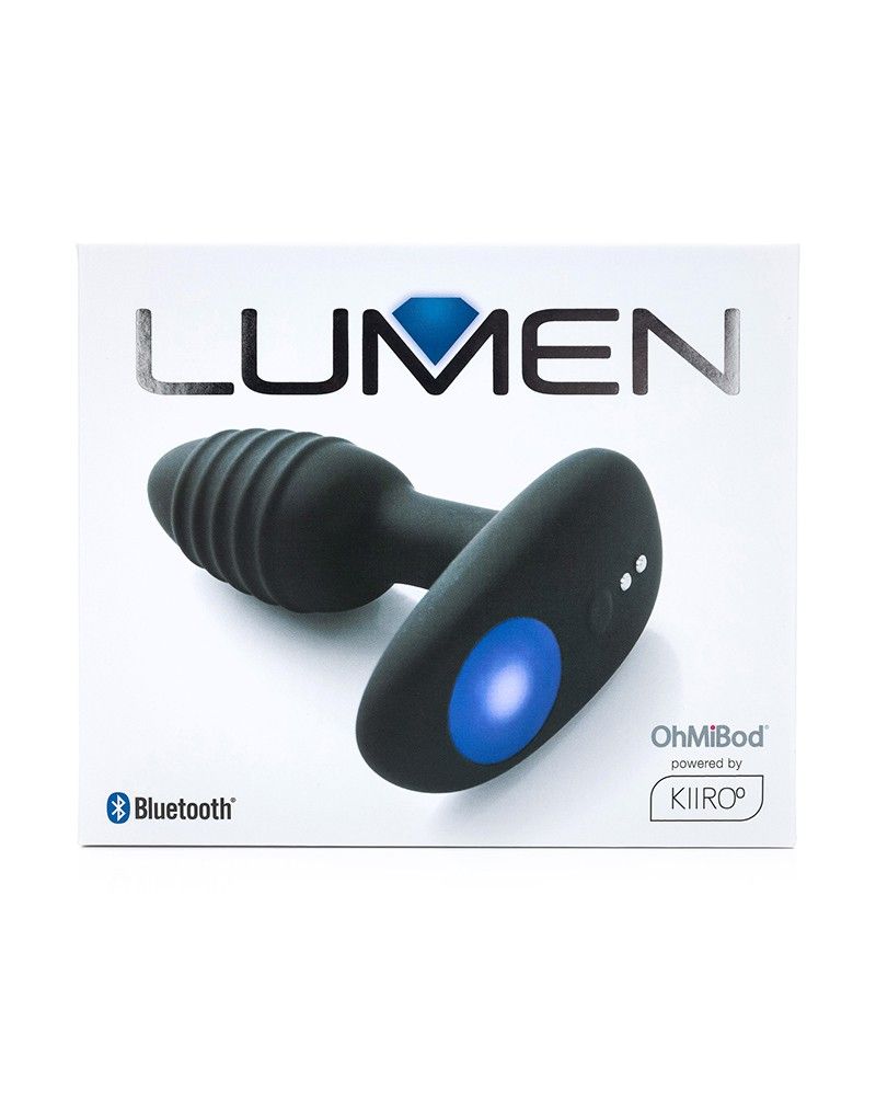 Черный интерактивный вибратор OhMiBod Lumen for Kiiroo с подсветкой - 10,2 см. 3