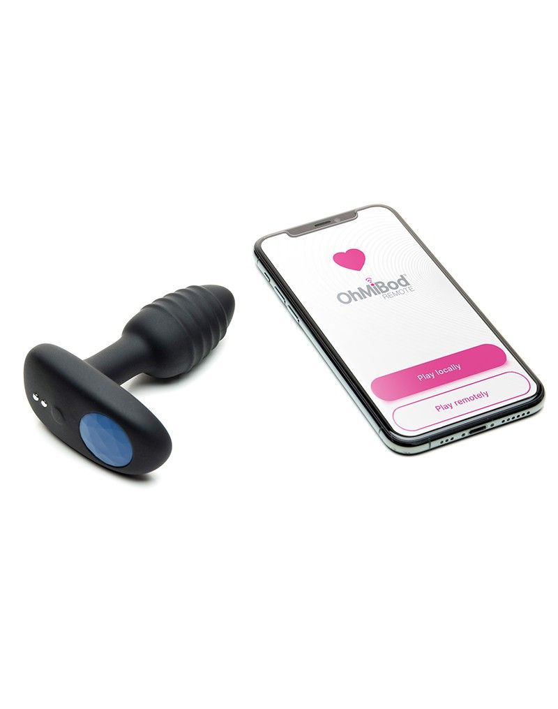 Черный интерактивный вибратор OhMiBod Lumen for Kiiroo с подсветкой - 10,2 см. 4