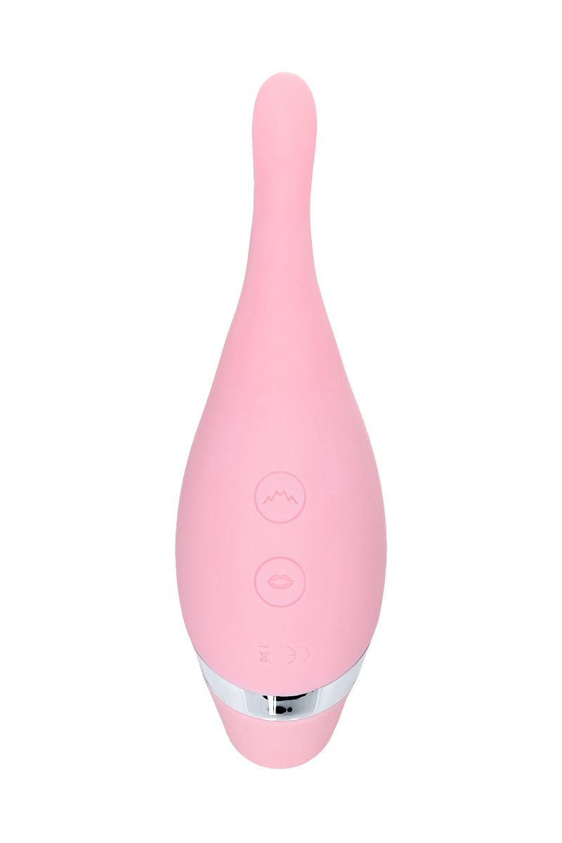 Розовый многофункциональный стимулятор Dahlia - 14 см. 4