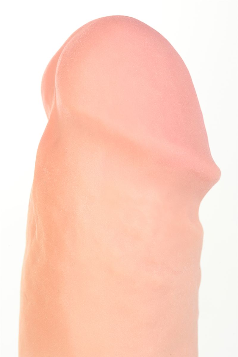 Телесный реалистичный вибратор RealStick Elite Vibro - 18 см. 13