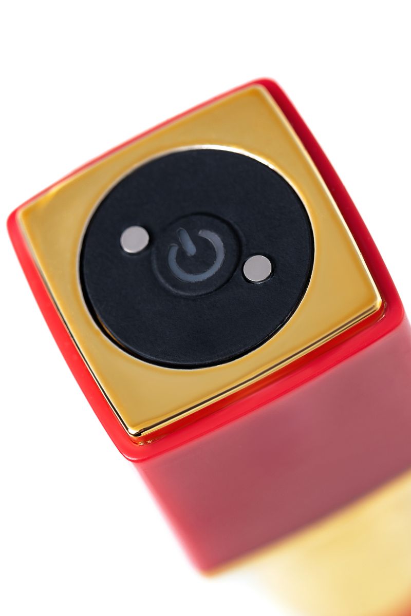 Красный вибратор-помада Pansies - 9 см. 13