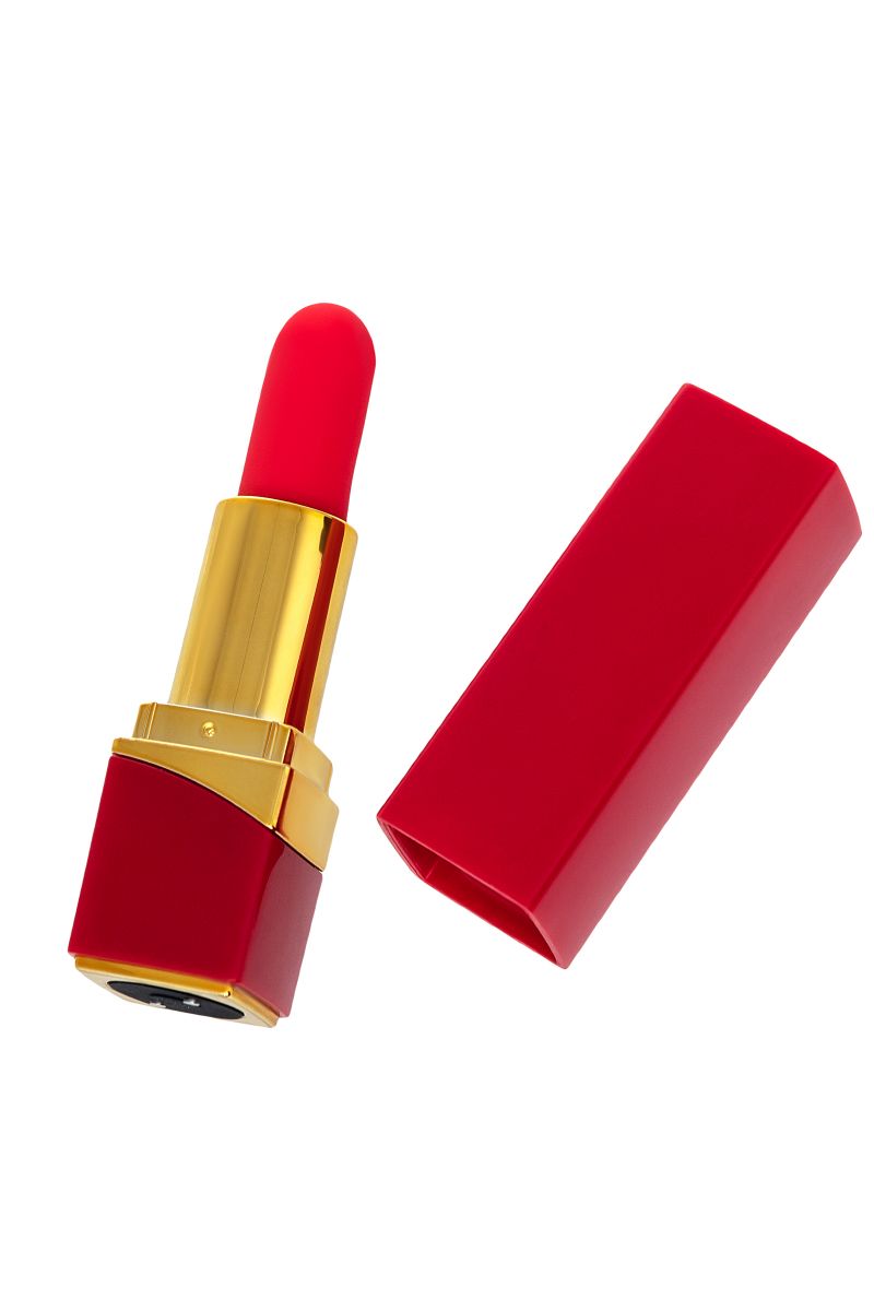 Красный вибратор-помада Pansies - 9 см. 4