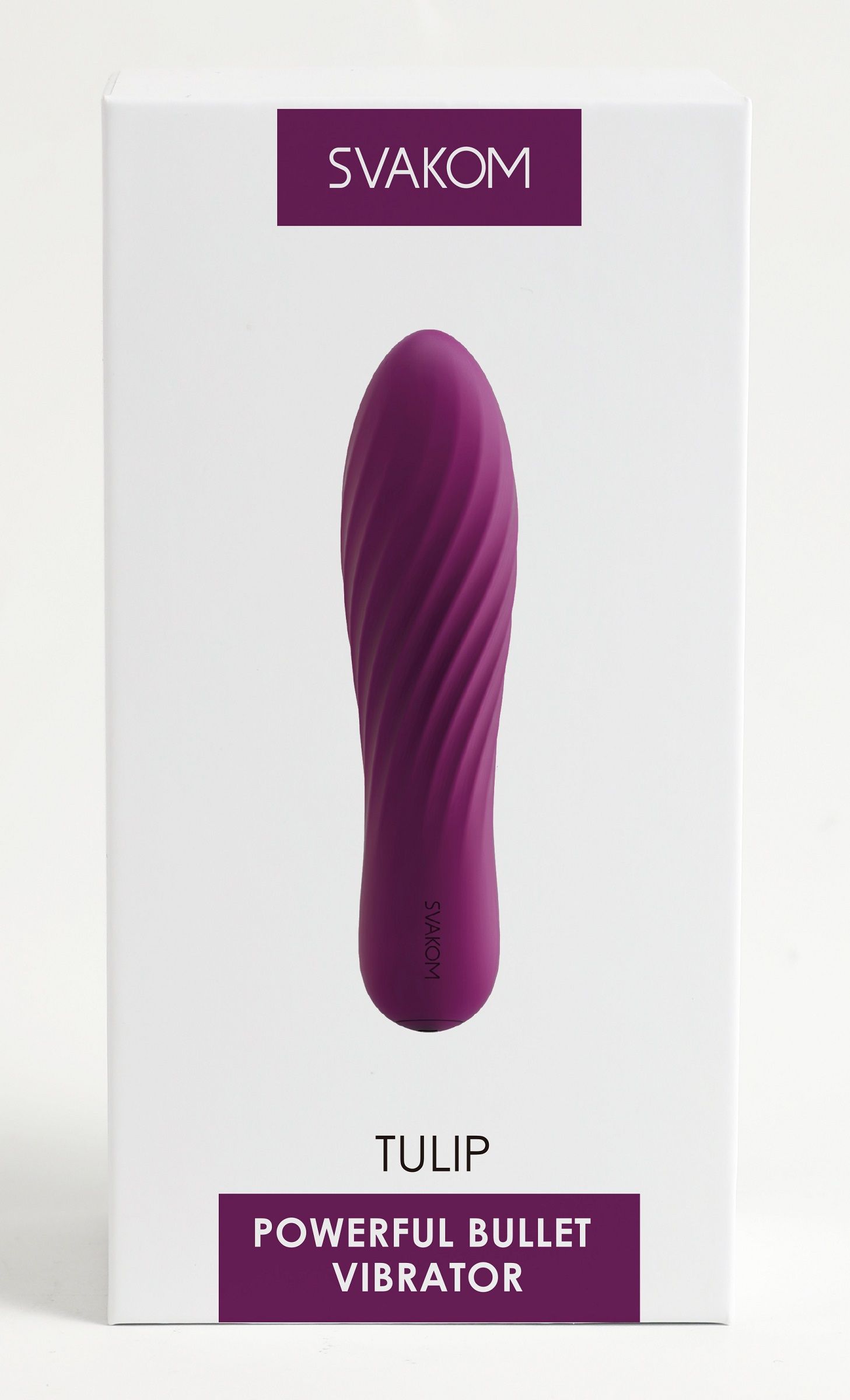 Фиолетовая вибропуля Tulip - 10,6 см. 3