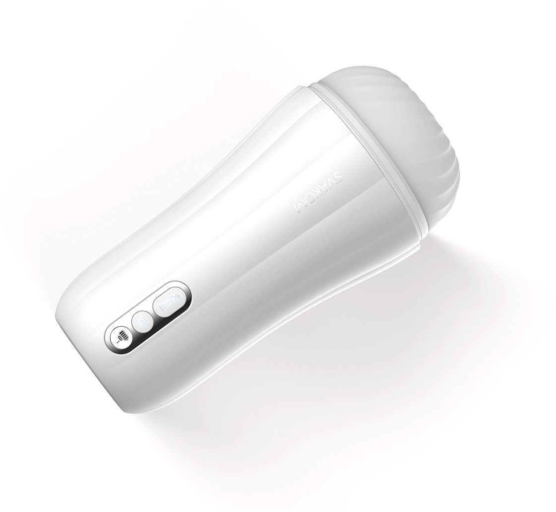 Белый вибромастурбатор Robin - 19,8 см. 4