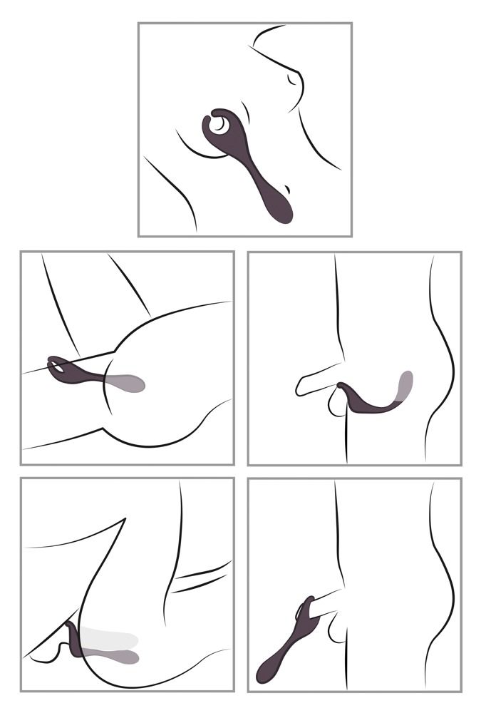 Фиолетовый универсальный вибратор Remote Controlled Couples Vibrator 13