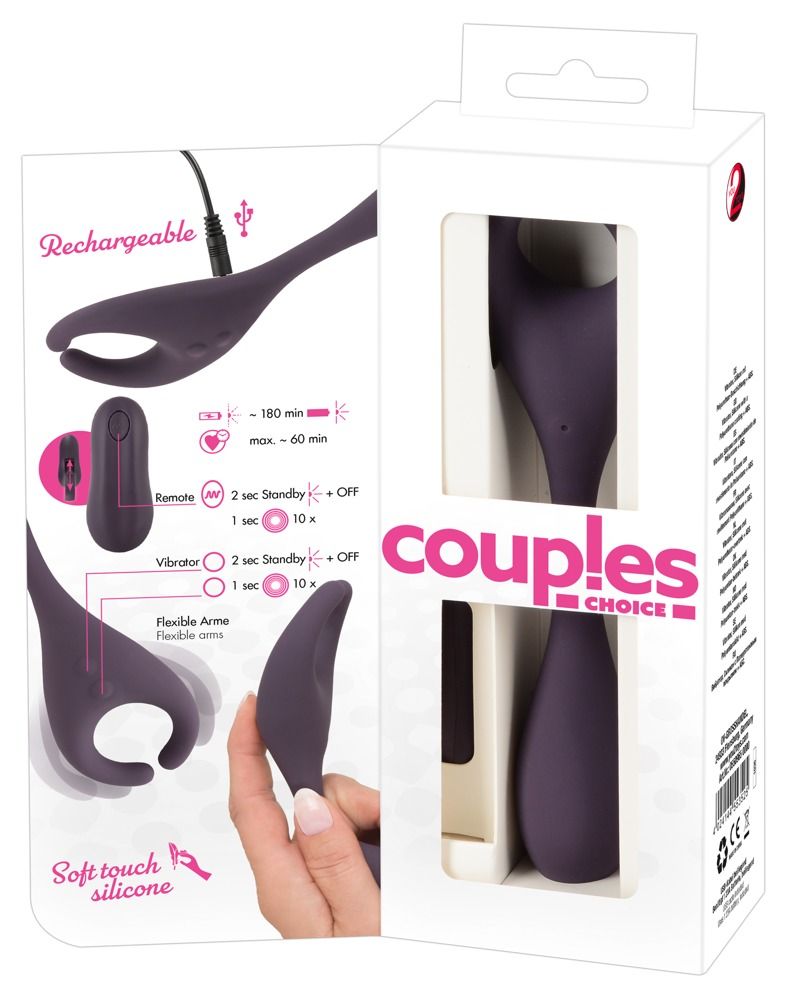 Фиолетовый универсальный вибратор Remote Controlled Couples Vibrator 15