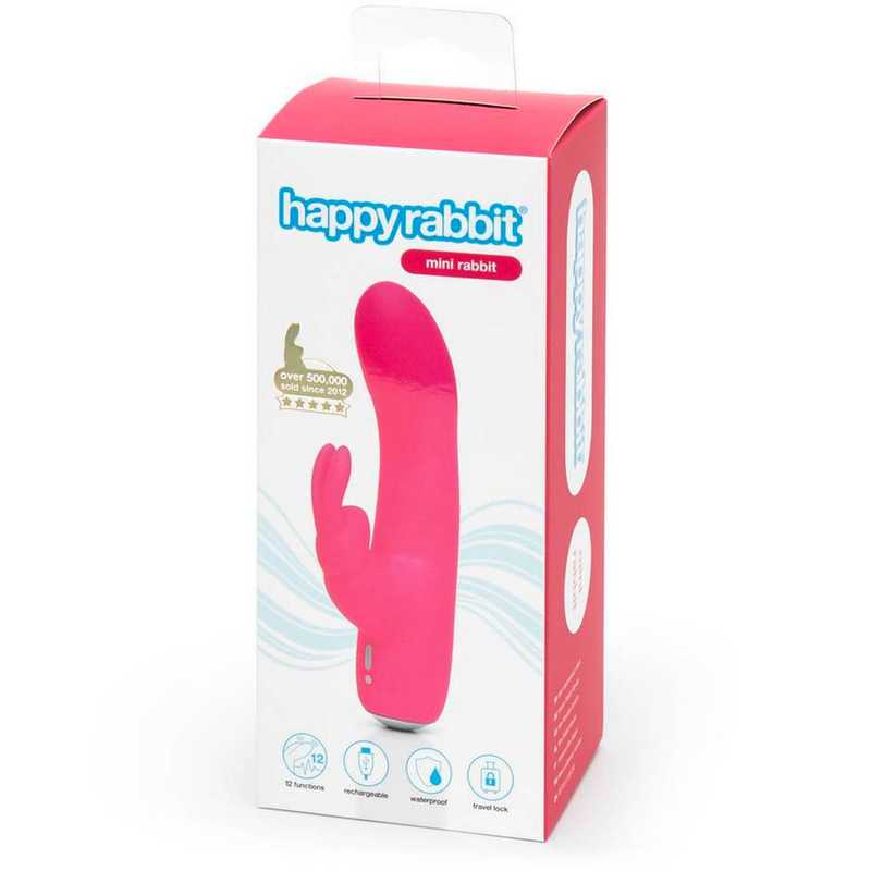Розовый вибратор-кролик Rechargeable Mini Rabbit Vibrator - 15,2 см. 3