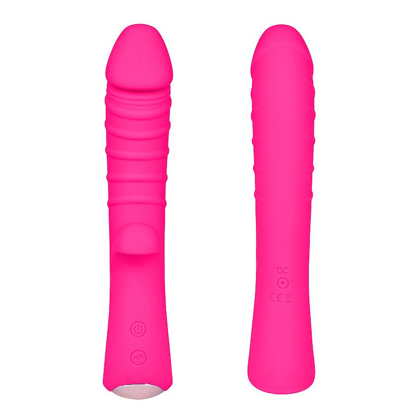 Ярко-розовый вибромассажер 5" Silicone Wild Passion - 19,1 см. 3