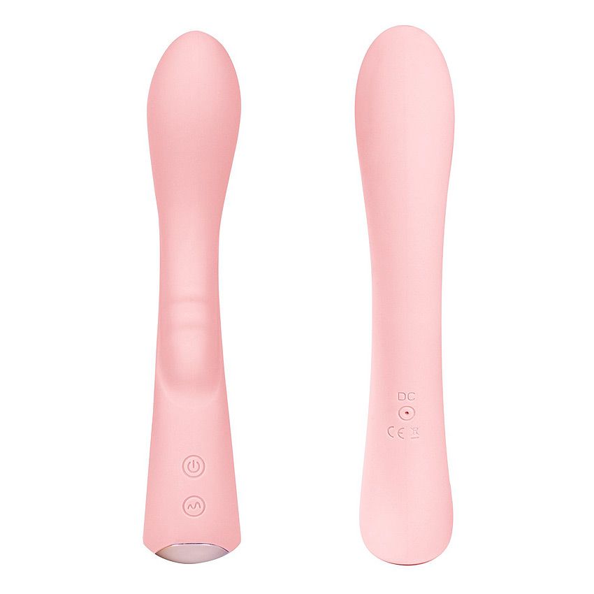 Нежно-розовый вибромассажер 6" Silicone G-Spot Fun - 19,1 см. 3