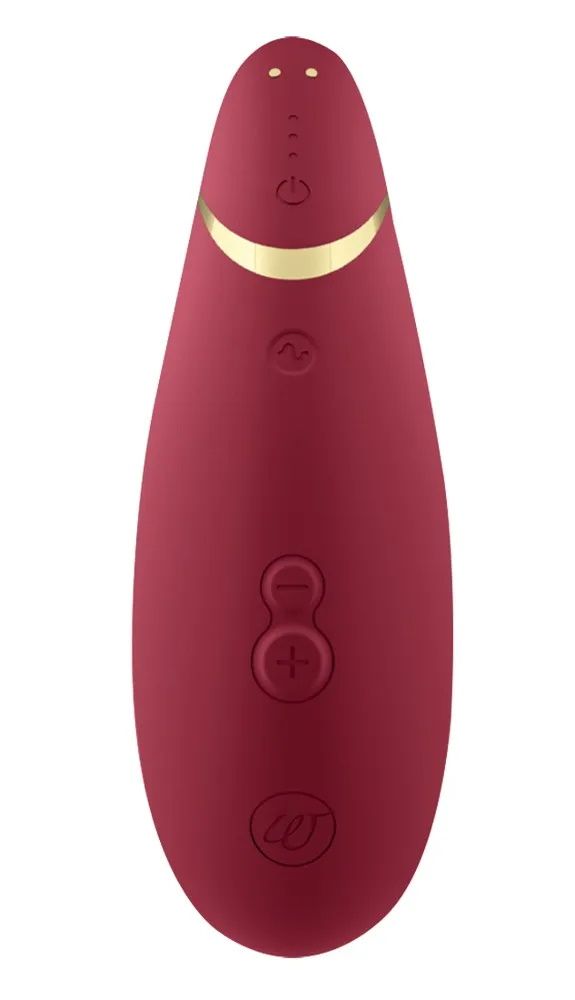 Бордовый клиторальный стимулятор Womanizer Premium 2 4