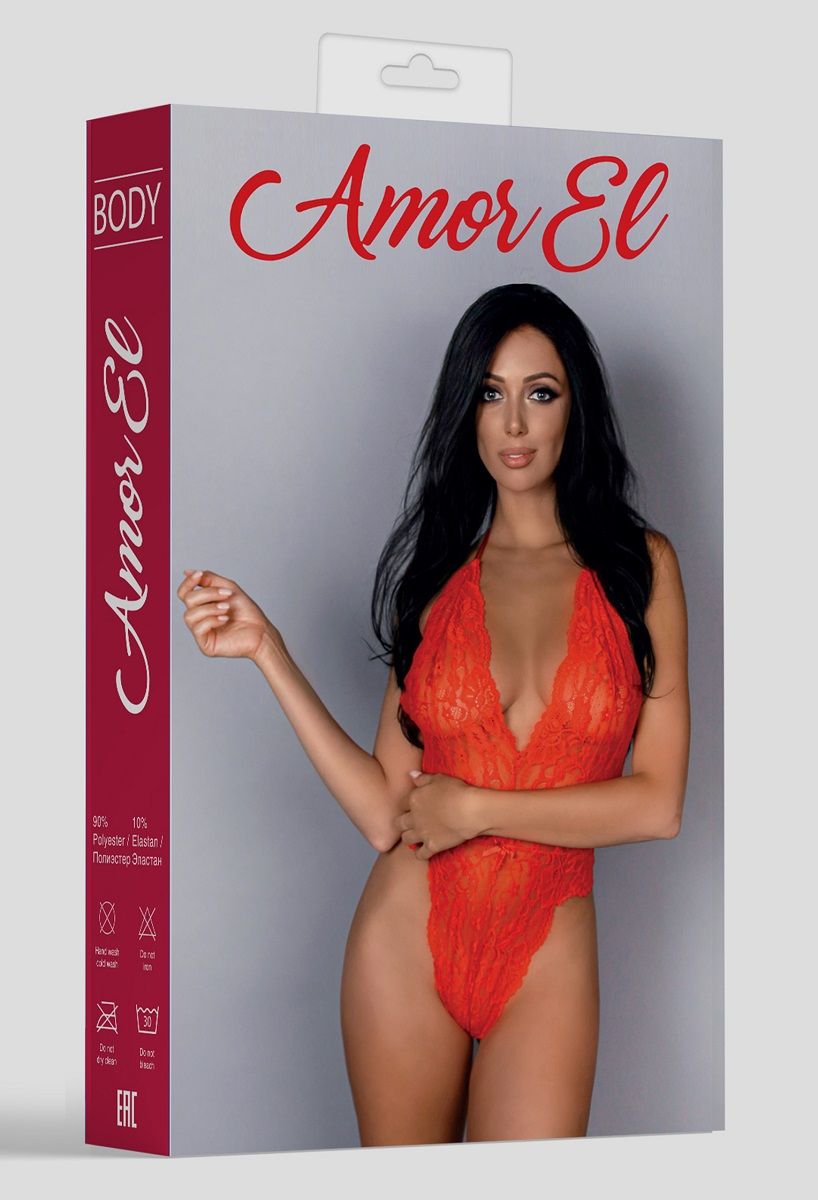 Кружевное боди с V-образным вырезом 3