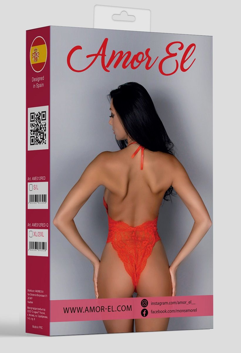 Кружевное боди с V-образным вырезом 4