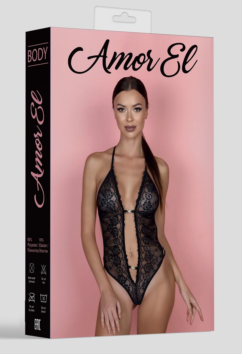 Чарующее боди с металлическими перемычками 3