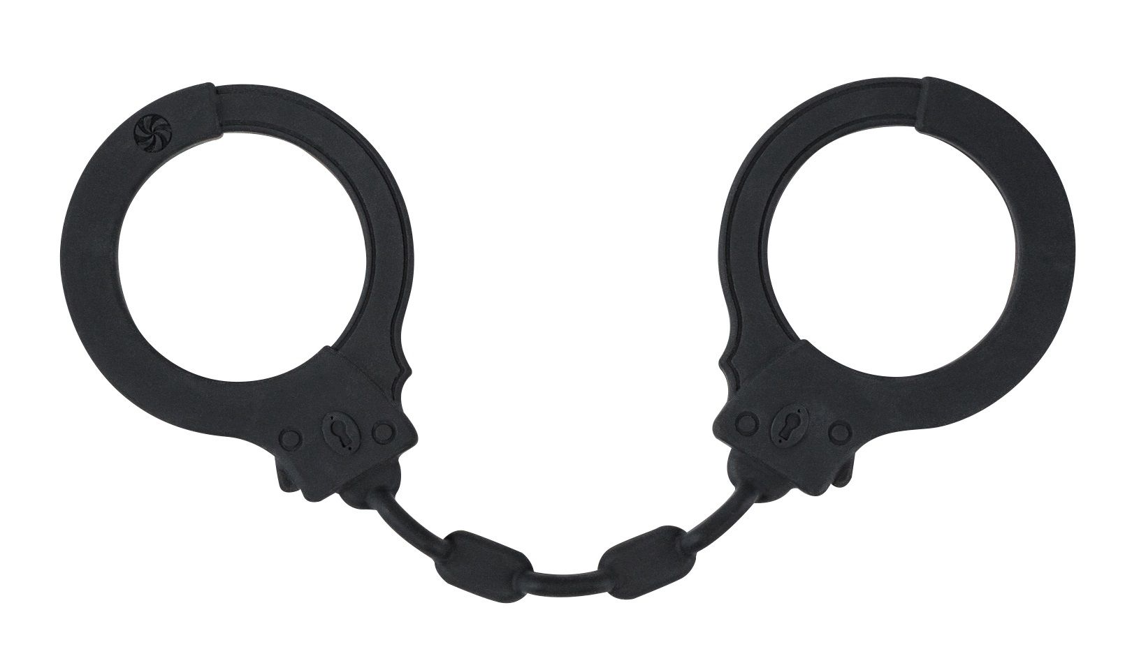 Черные силиконовые наручники Suppression 2