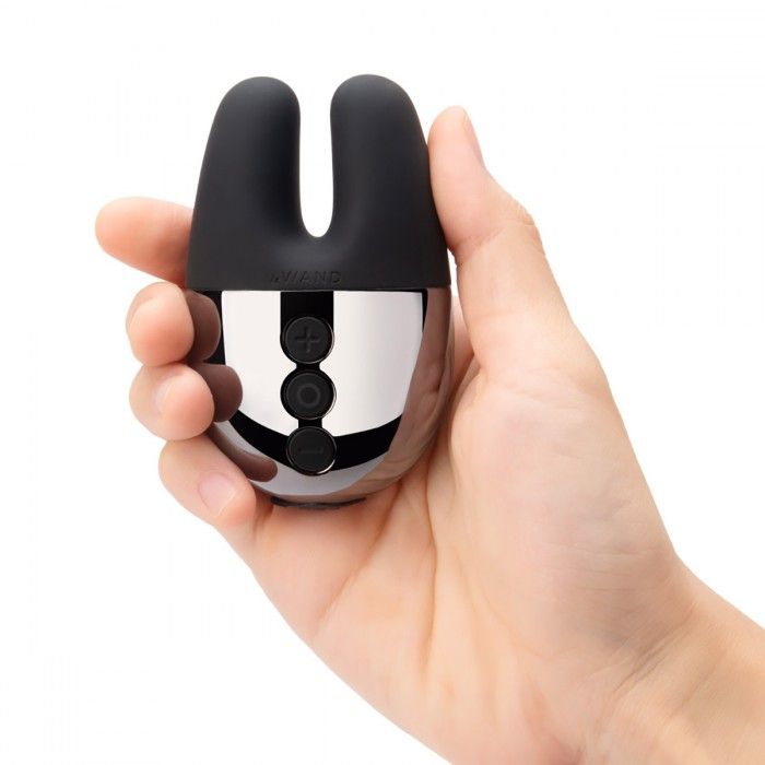 Черный вибратор с ушками Le Wand Double Vibe 1