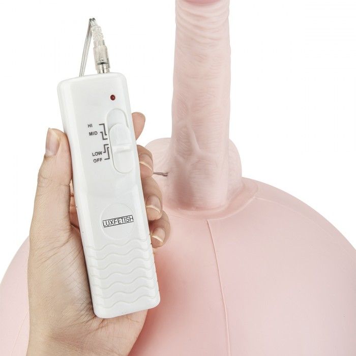 Надувной секс-мяч с реалистичным вибратором 4