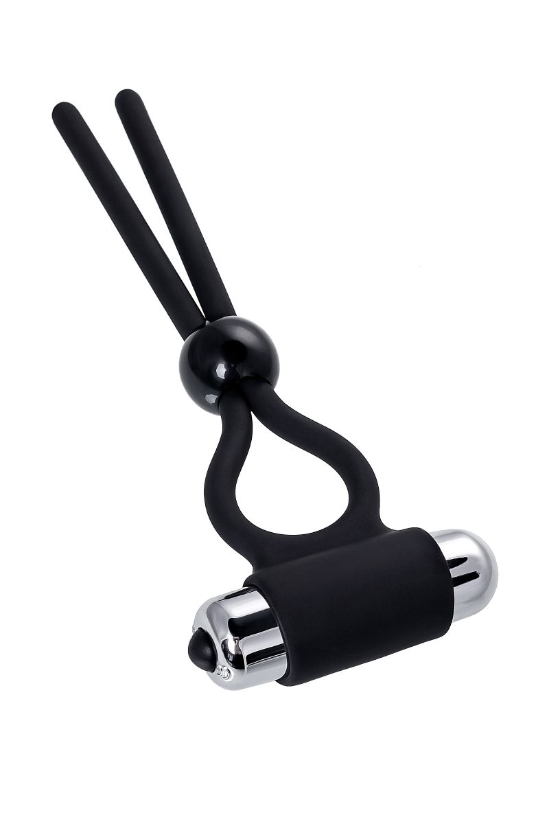 Черное эрекционное лассо Ect с виброэлементом 3