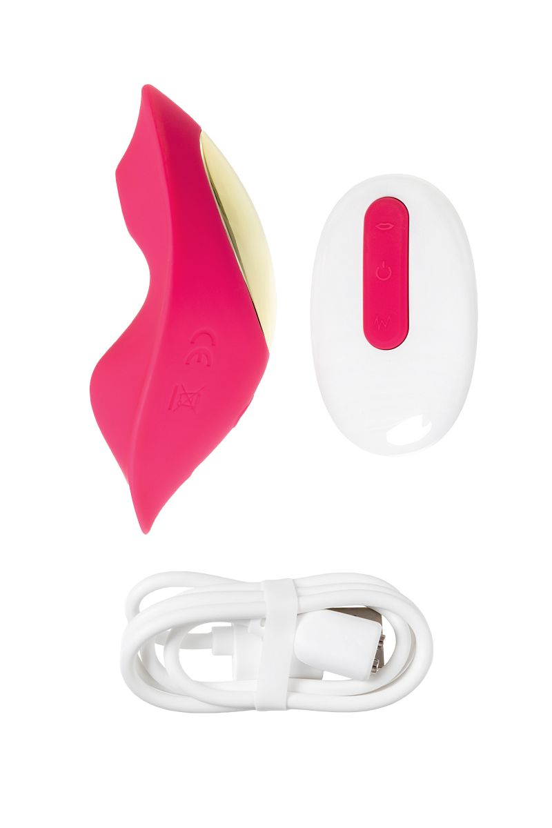 Розовый вкладыш в трусики с вакуум-волновой стимуляцией JOS Pimpit 8