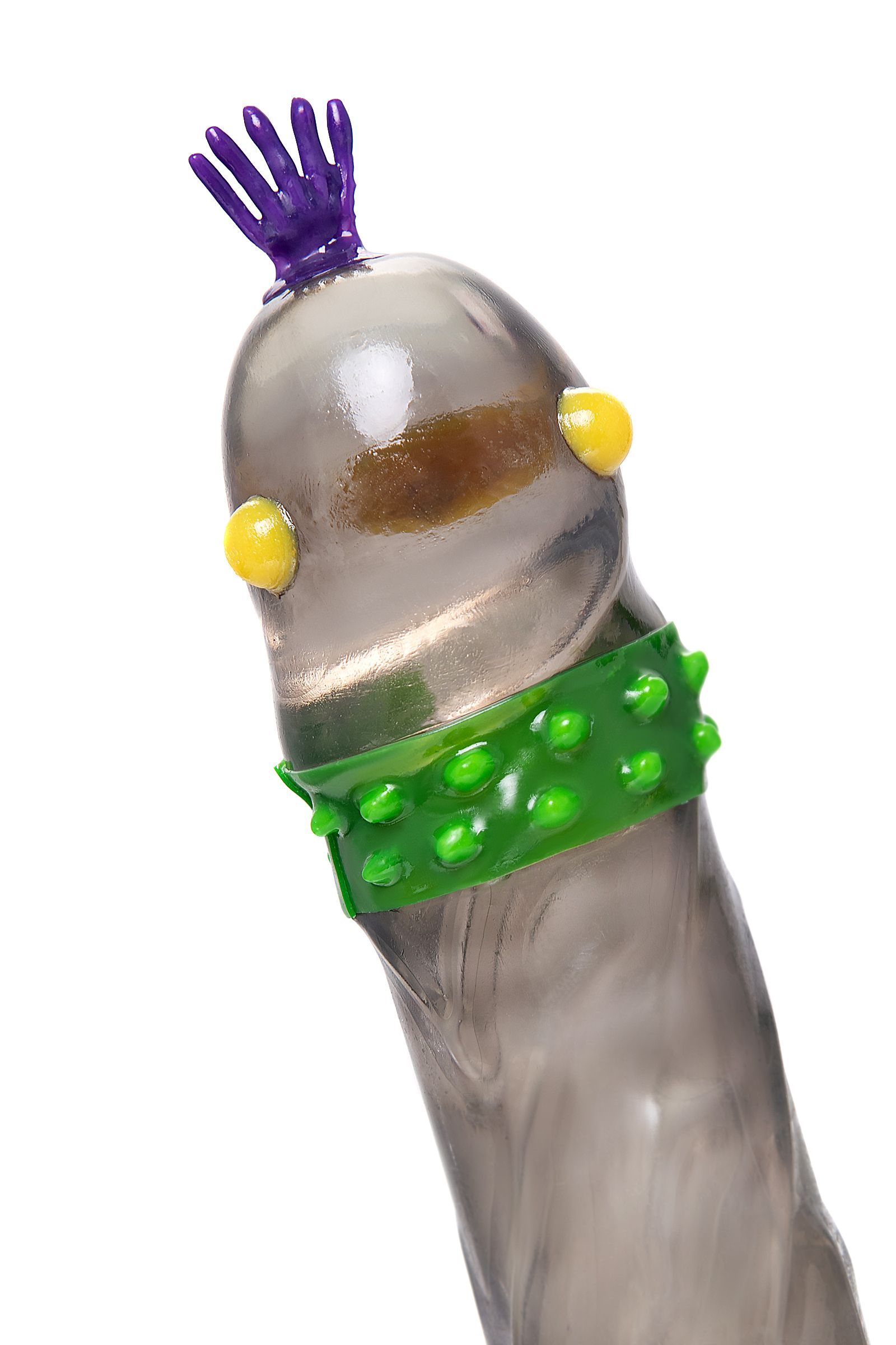 Черный стимулирующий презерватив «Грива мулата» с ароматом яблока - 1 шт. 6