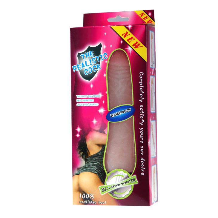 Водонепроницаемый вибратор-реалистик - 21,2 см. 4
