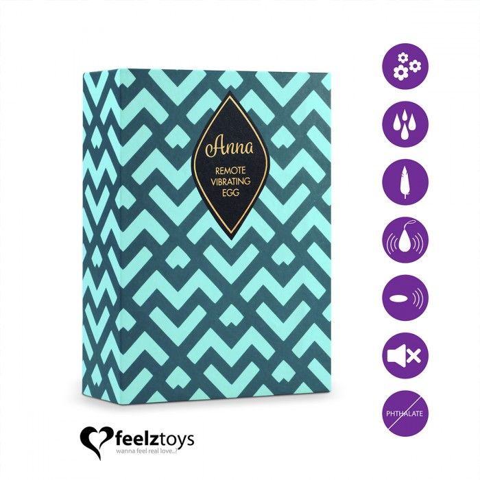 Фиолетовое виброяйцо на радиоуправлении Anna Vibrating Egg Remote 4