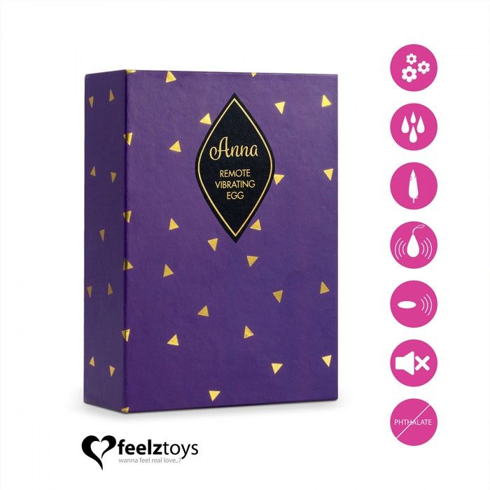 Розовое виброяйцо на радиоуправлении Anna Vibrating Egg Remote 4