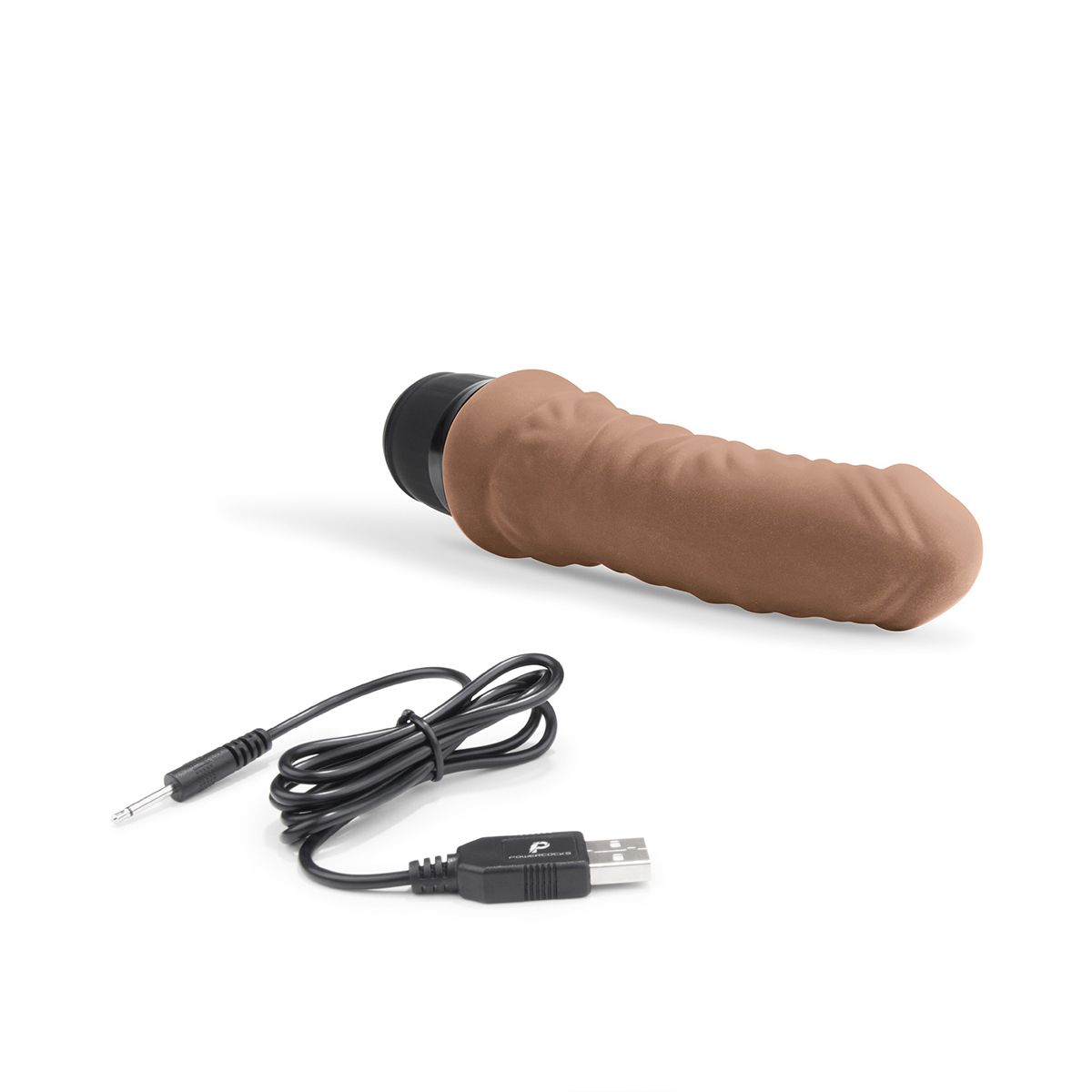 Кофейный вибратор-реалистик 6" Realistic Vibrator - 17 см. 2