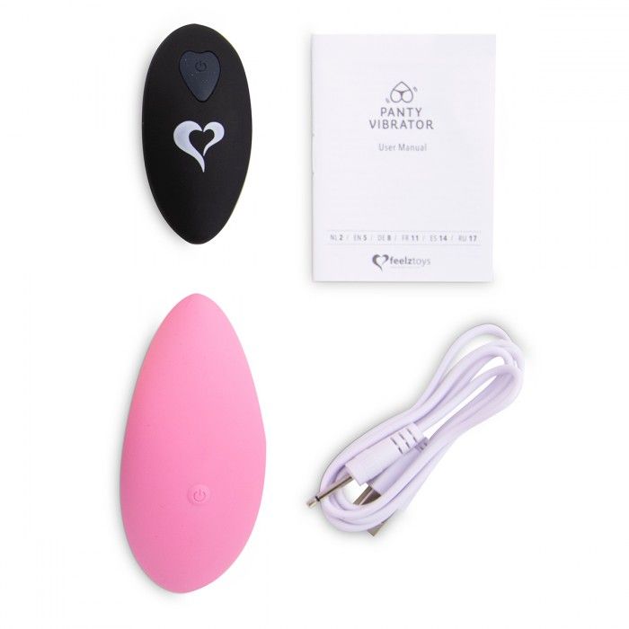 Розовый вибромассажер в трусики с пультом ДУ Panty Vibe Remote Controlled Vibrator 4
