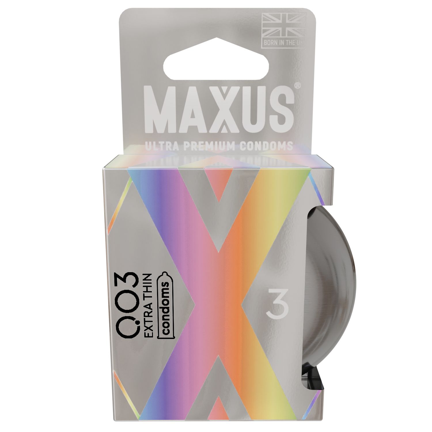 Экстремально тонкие презервативы в железном кейсе MAXUS 003 Extra Thin - 3 шт. 3