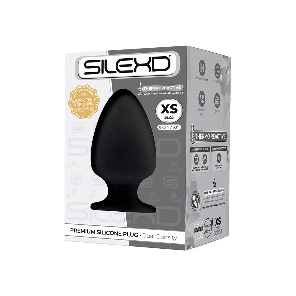 Черная анальная втулка Premium Silicone Plug XS - 8 см. 2