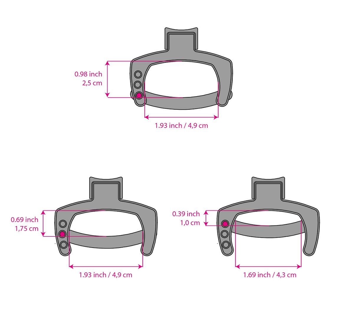 Кольцо с зажимом для мошонки для пояса верности Pubic Enemy 4