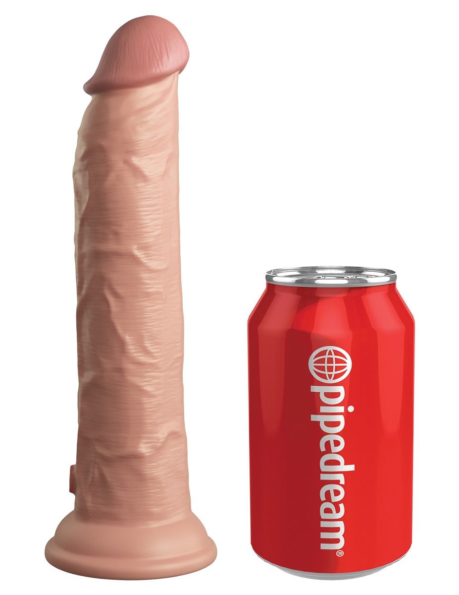 Телесный фаллоимитатор 9" Silicone Dual Density Cock - 25,4 см. 3