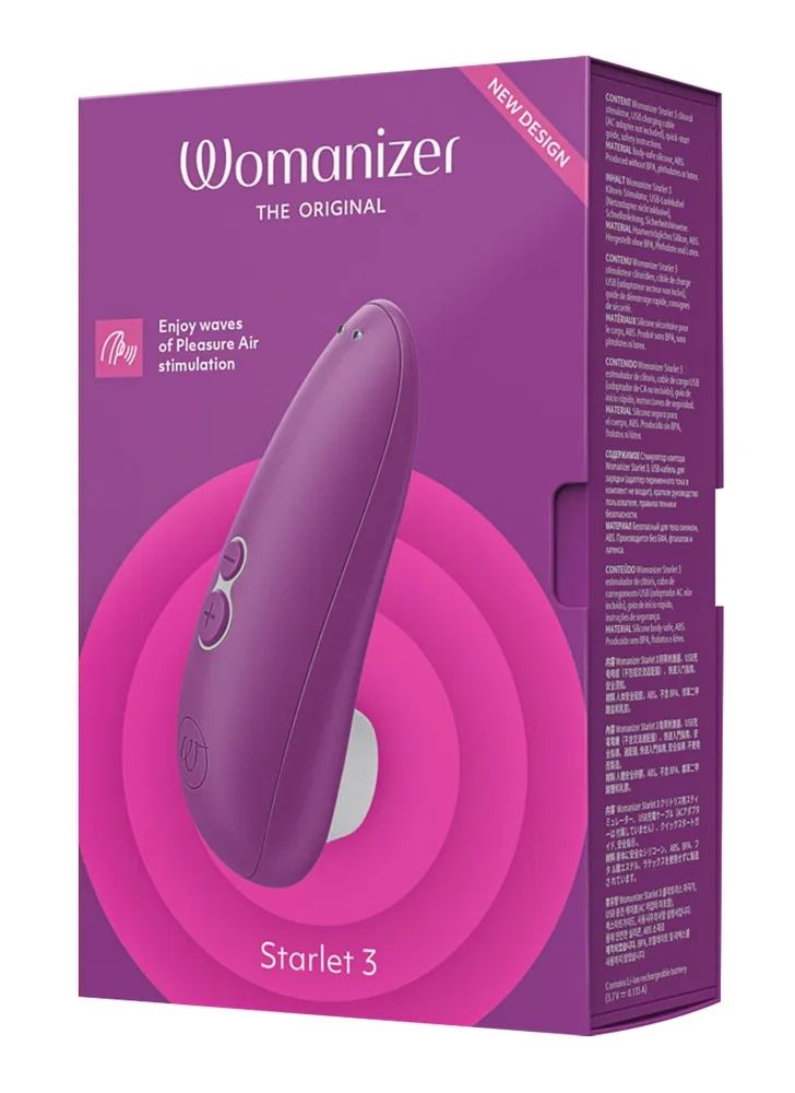 Лиловый клиторальный стимулятор Womanizer Starlet 3 5