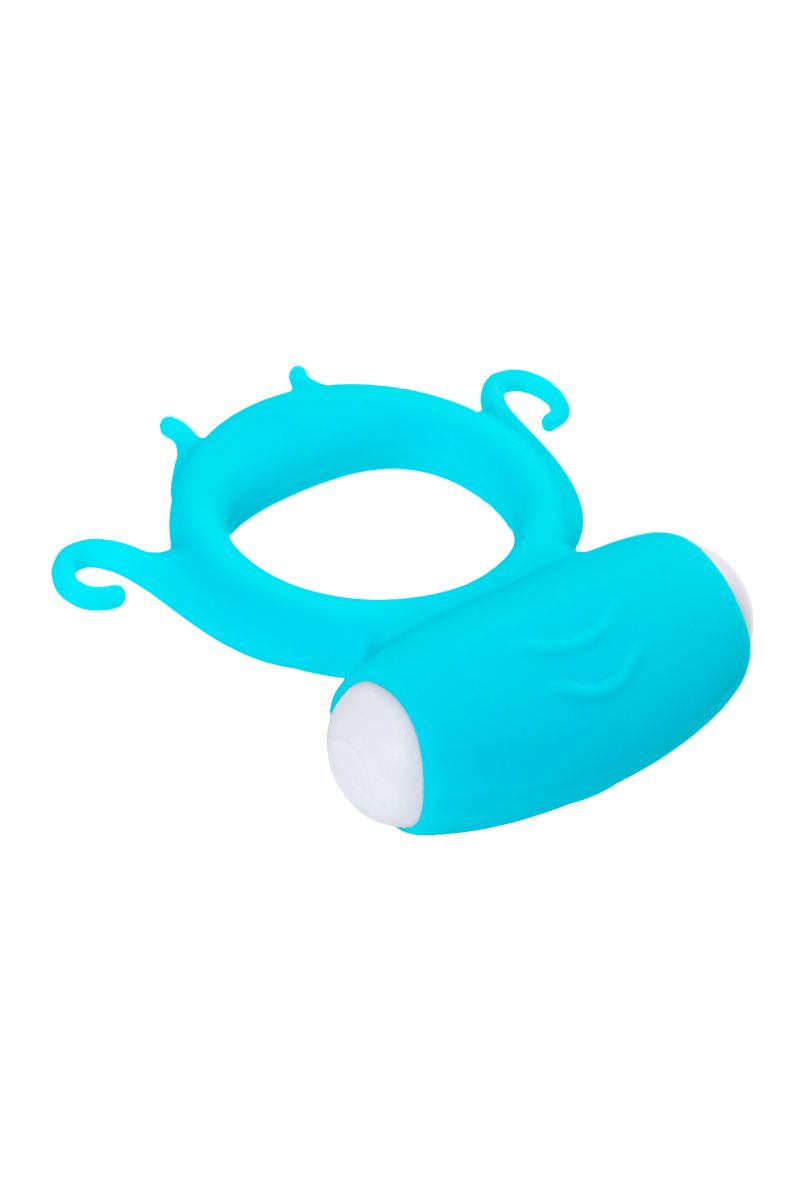 Голубое виброкольцо на пенис Sair 4