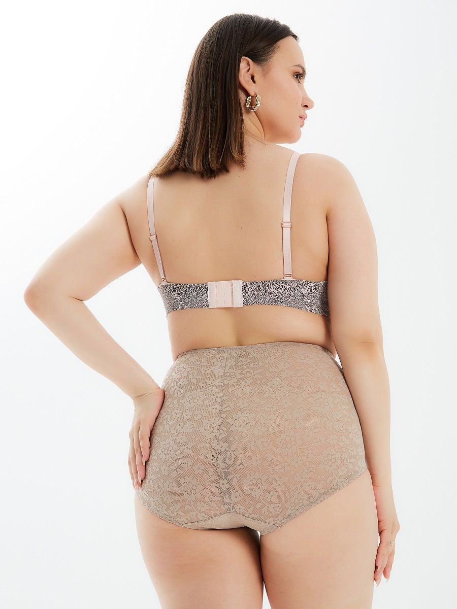 Высокие утягивающие трусы с цветочным рисунком 6