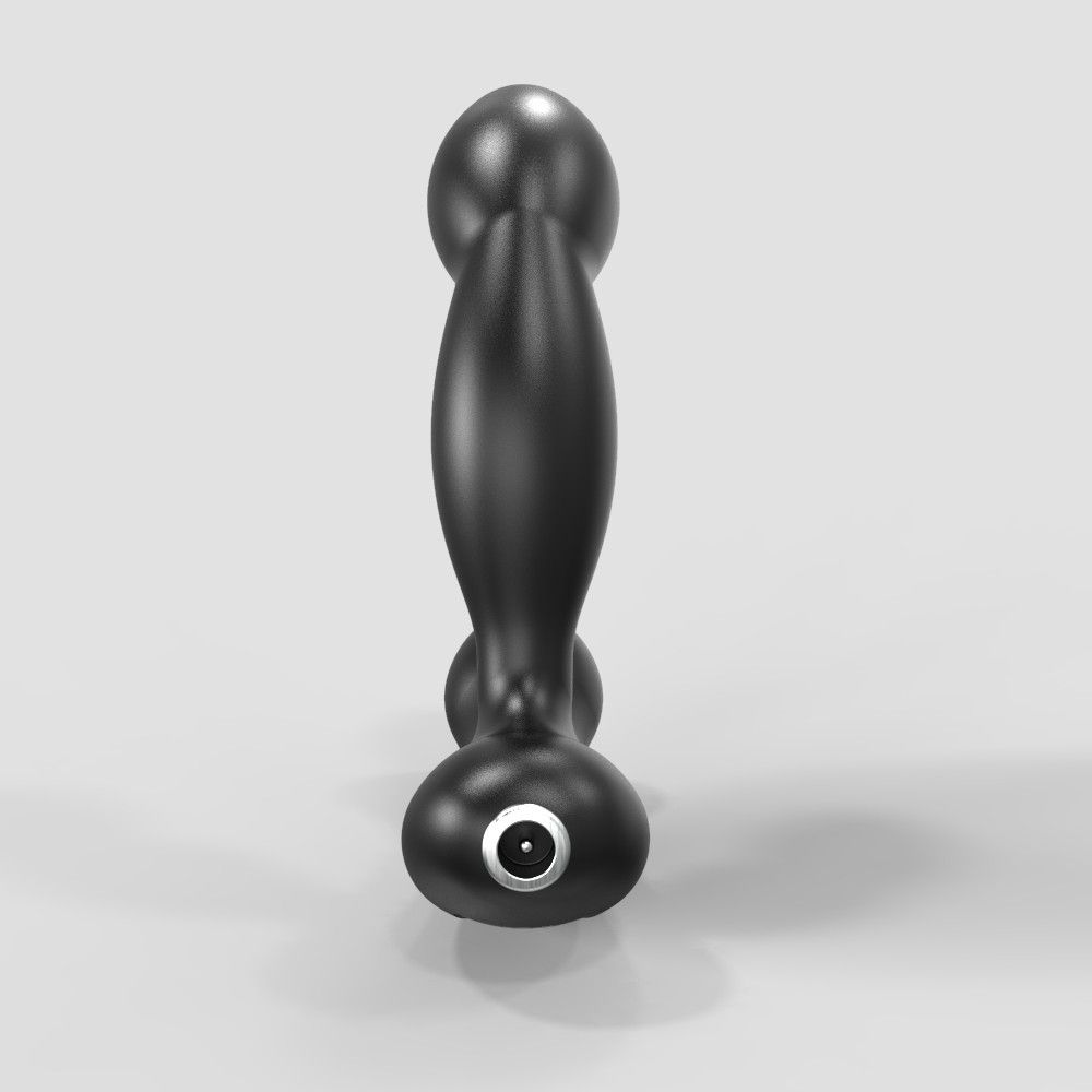 Черный вибромассажер простаты и промежности Prostate Pro с пультом ДУ 2