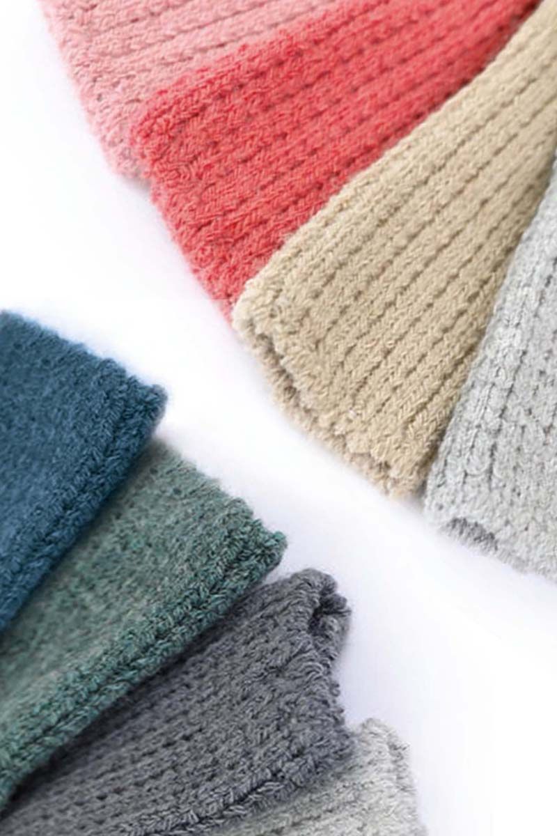 Теплые женские вязанные носки для дома 7