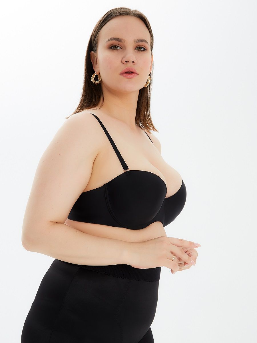 Набор из 2 бюстгальтеров-балконет - черного и леопардового 10