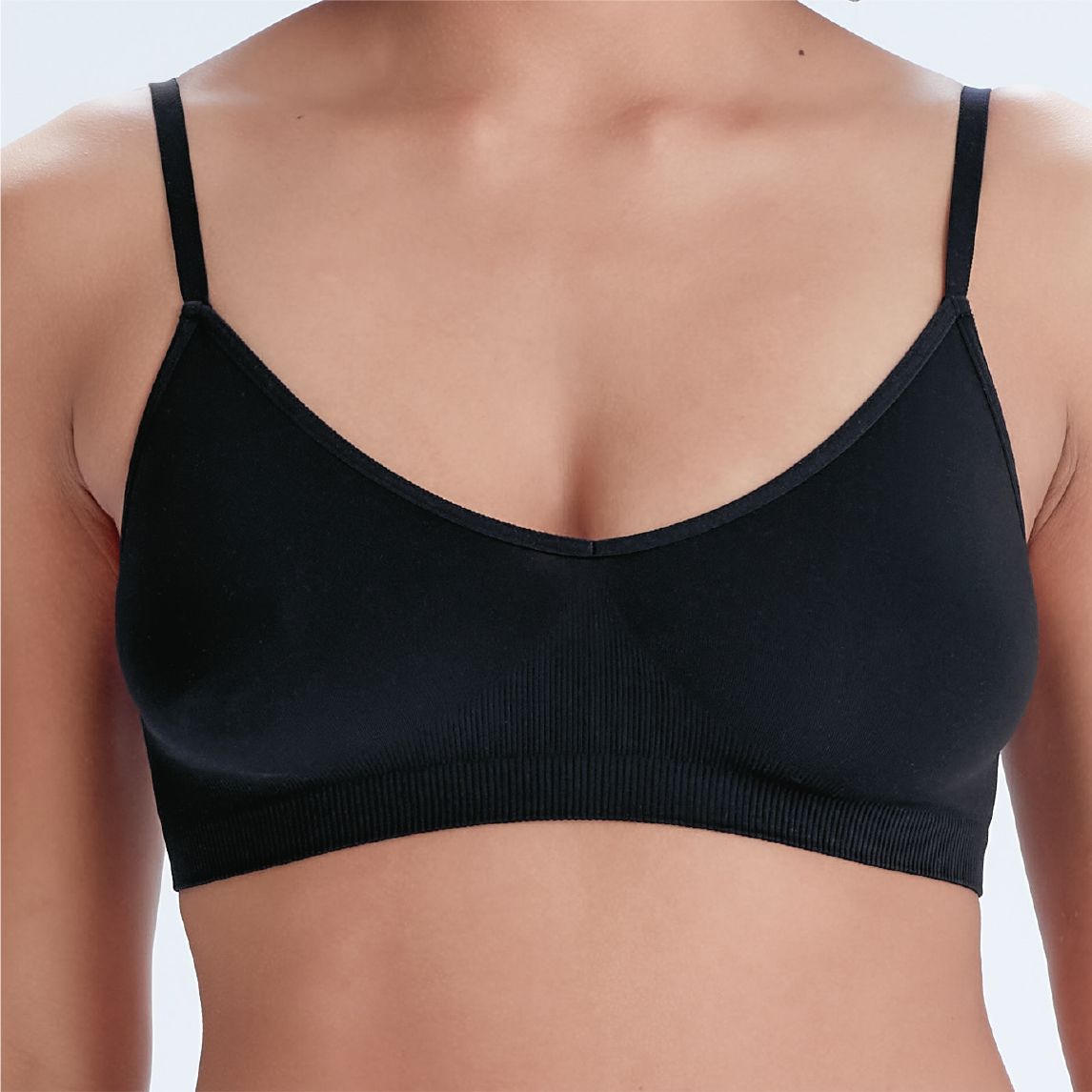 Бюстгальтер-топ в мелкий рубчик Eco-wear 1