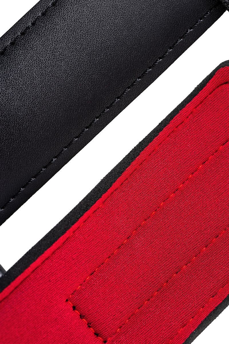 Черный ошейник с наручниками на липучках 11