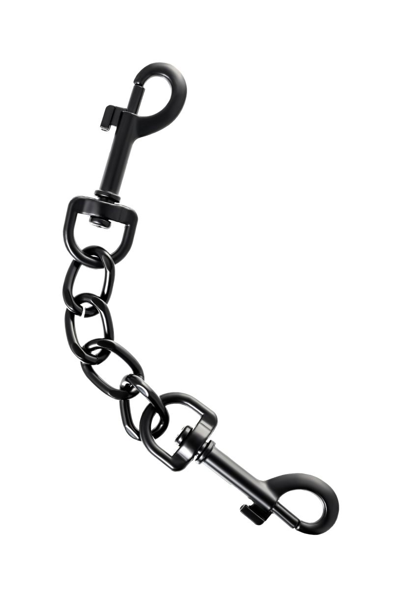 Узкие черные наручники на сцепке 10