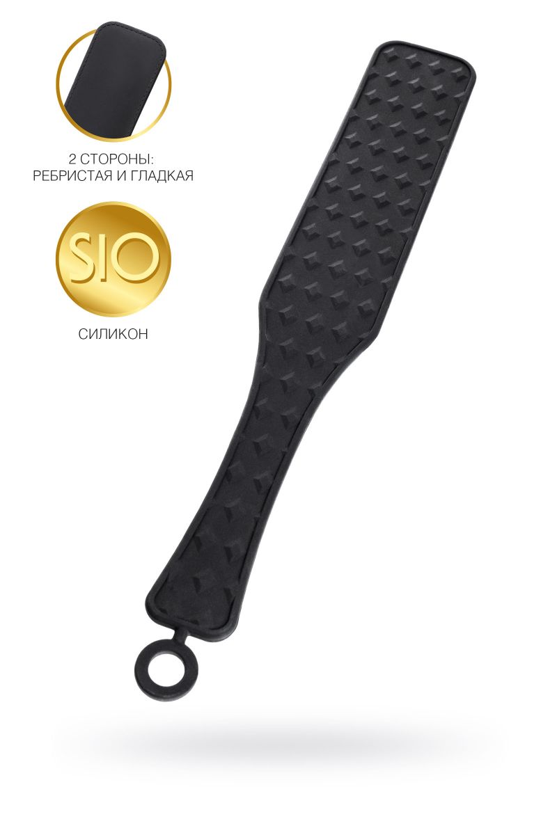 Черная силиконовая шлепалка - 37,5 см. 3