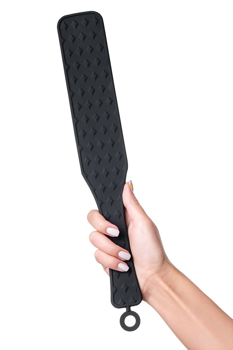 Черная силиконовая шлепалка - 37,5 см. 6