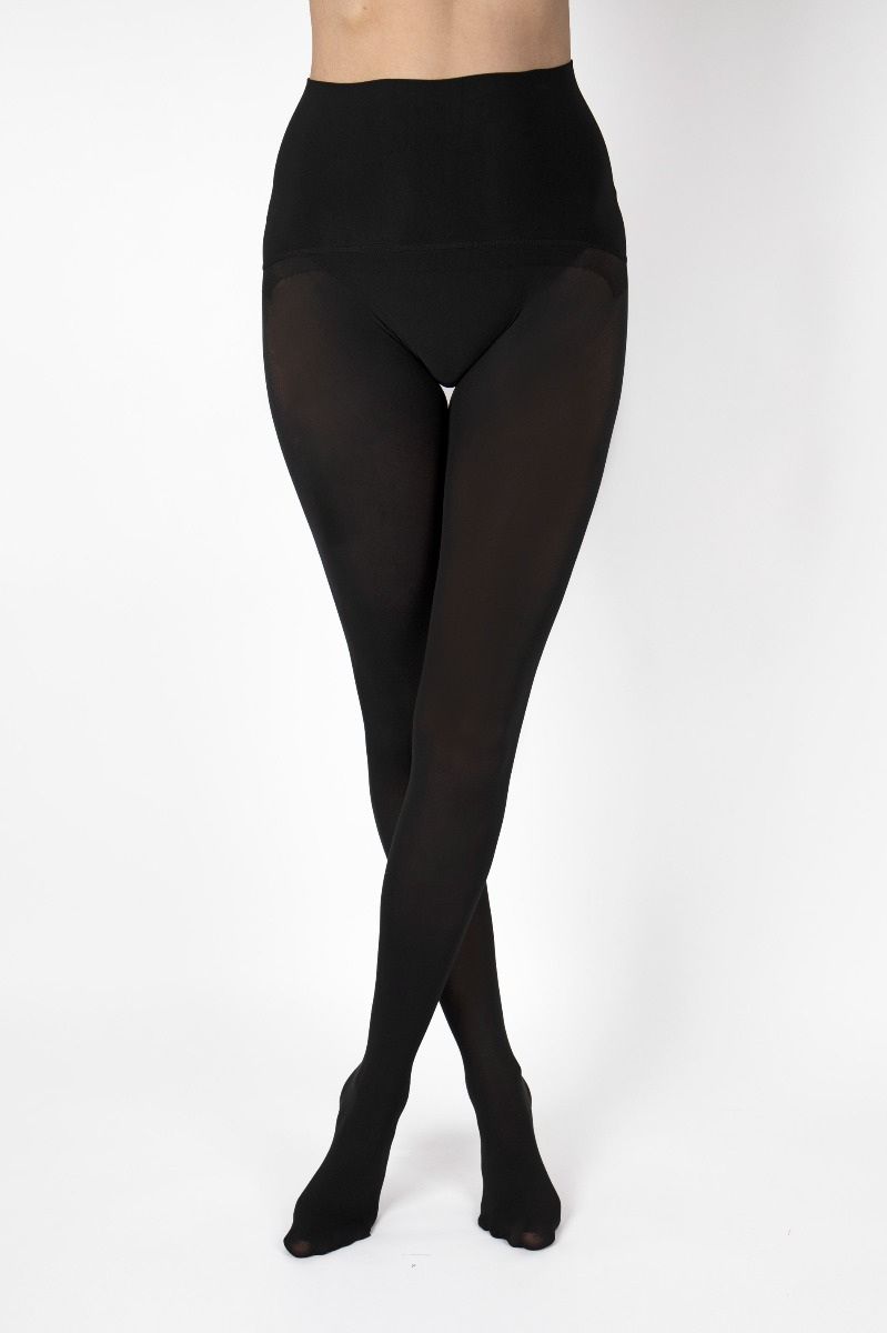 Бесшовные колготки с широким поясом 2